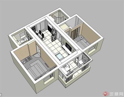 現代風格住宅室內裝修設計的SU模型應用與實踐
